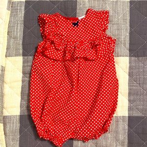 Red baby onesie